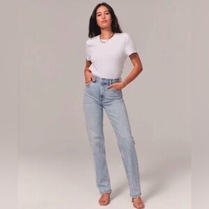 Abercrombie 90s Straight Ultra High Rise Sz 26 Tall